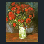 Affiches Vase Avec Des Pépites Rouges (F279) Van Gogh Art<br><div class="desc">Still Life : Vase with Red Poppies, Vincent van Gogh, Paris Été 1886. Huile sur toile, 56 x 46, 5 cm. Wadsworth Atheneum, Hartford, Connecticut, États-Unis. F 279, JH 1104 Vincent Willem van Gogh (30 mars 1853 - 29 juillet 1890) était un artiste postimpressionniste néerlandais. Certaines de ses peintures sont...</div>