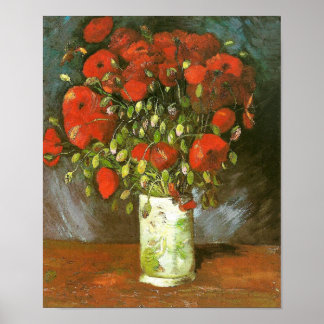 Affiches Vase Avec Des Pépites Rouges (F279) Van Gogh Art