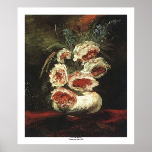 Affiches Vase avec pivoines par Vincent van Gogh