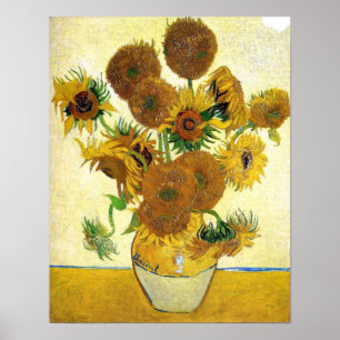 Affiches Vase Avec Quinze Tournesols Par Vincent Van Gogh