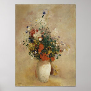 Affiches Vase de fleurs, Odilon Redon Art