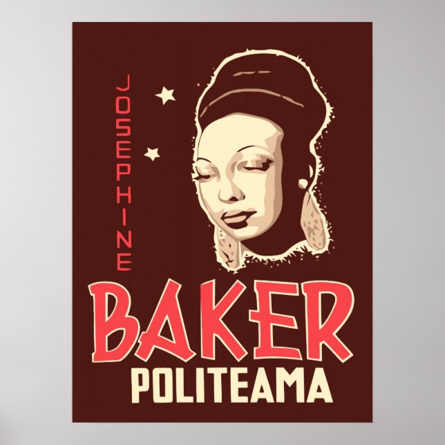 Affiches Vector Art Joséphine Baker au Politeama (Devant)