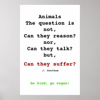 Affiches Vegan Bentham