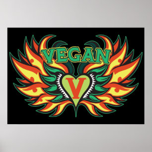 Affiches Vegan Wings