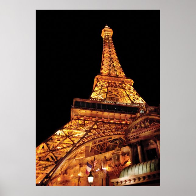 Affiches Vegas - Paris - Restaurant de la Tour Eiffel (Devant)