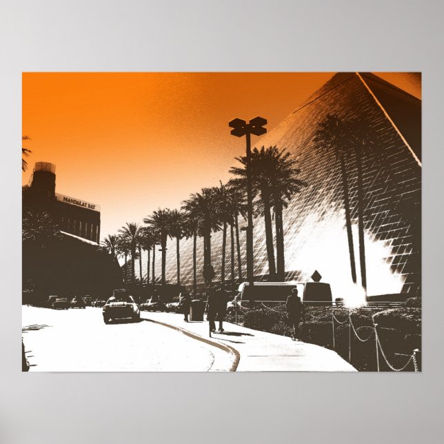 Affiches Vegas vintage - Luxor (Devant)