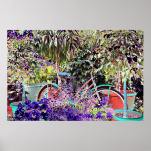 Affiches Vélo en couleurs la couleur vive