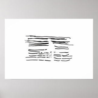 Affiches Vélo fait par lignes