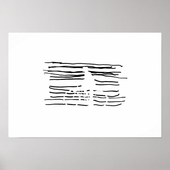 Affiches Vélo fait par lignes (Devant)