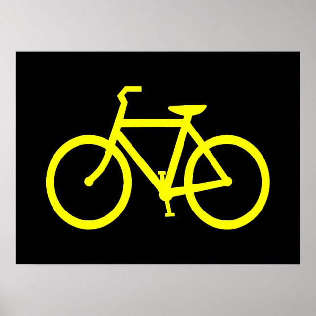 Affiches Vélo jaune (Devant)