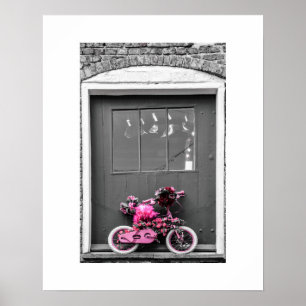 Affiches Vélo pour enfants décoré rose