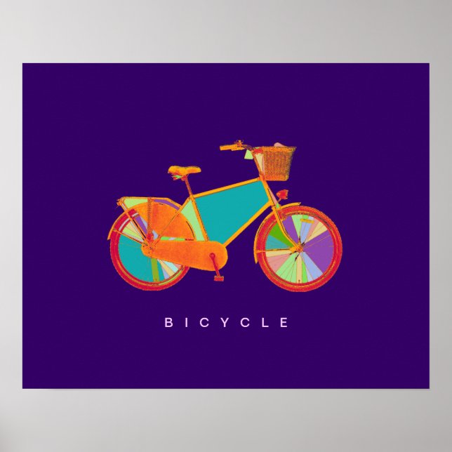 Affiches vélo - vélo + vélo (Devant)