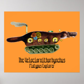 Affiches Velociornithorhynchus ~ Platypus Explorer
