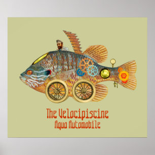 Affiches Vélocipiscine ~ Aqua Automobile