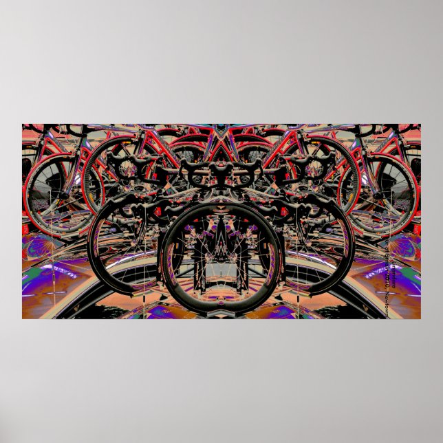 Affiches Vélos Abstraits (Tour de France 2010) (Devant)