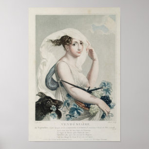 Affiches Vendemiaire, premier mois du calendrier républicai