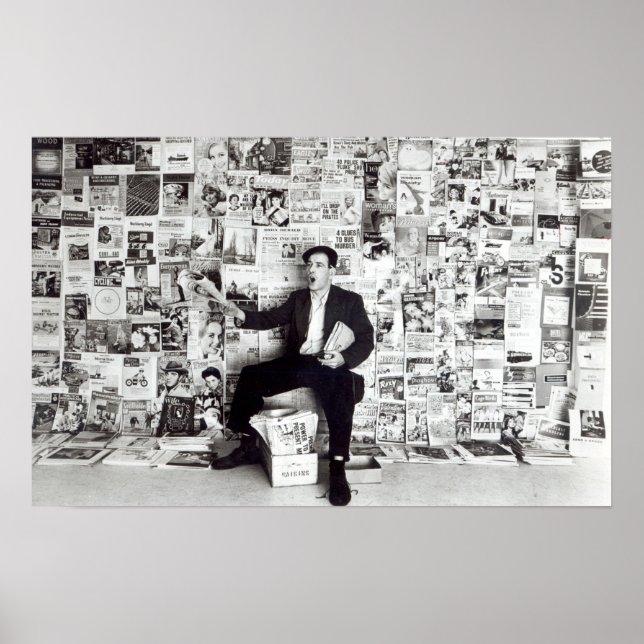 Affiches Vendeur de journaux, c.1960 (Devant)