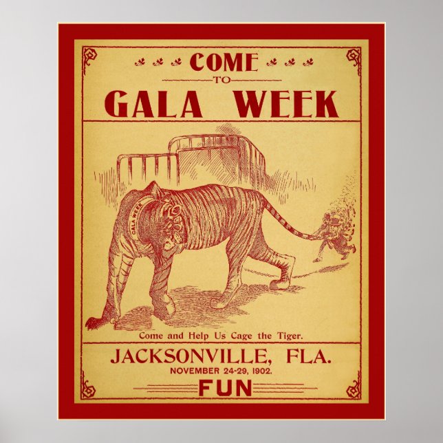 Affiches Venez À La Semaine De Gala (1902) (Devant)