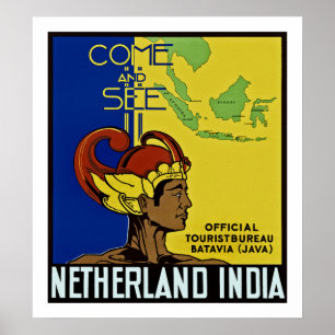 Affiches Venez voir Pays-Bas Inde
