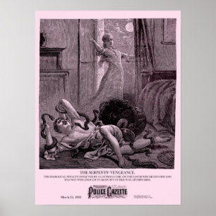 Affiches Vengeance d'affiche de gazette de police