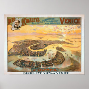 Affiches Venise ancienne et moderne à Olympia Vue aérienne