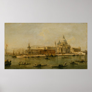 Affiches Venise Le Dogana et Père Noël Maria della Salute