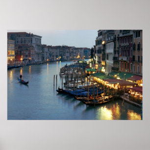 Affiches Venise Soirée Grand Canal