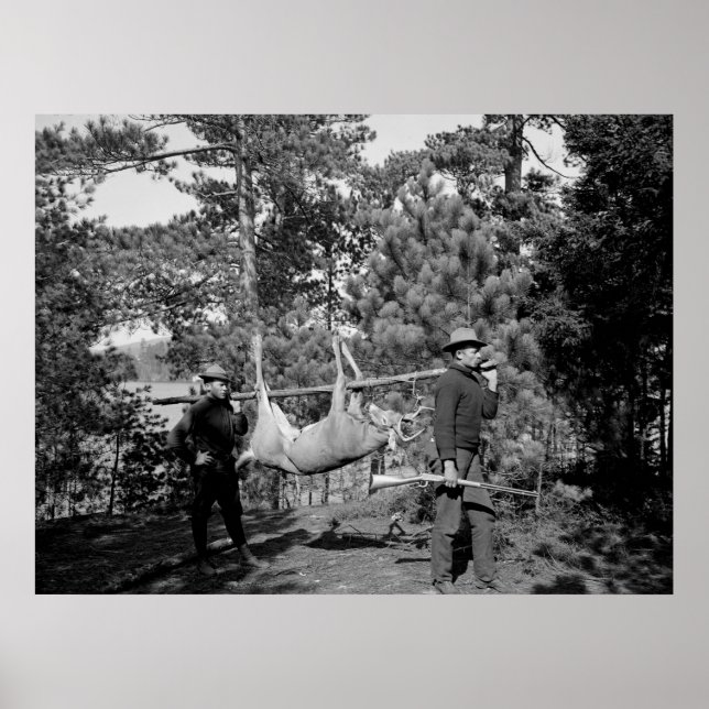 Affiches Venison sur bâton, début des années 1900 (Devant)