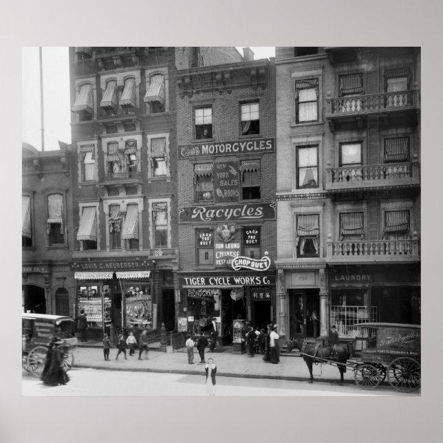 Affiches Ventes de motos et de vélos, 1910 (Devant)