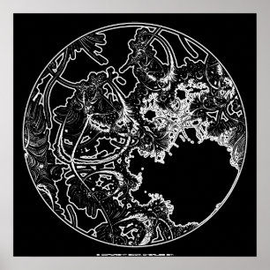 Affiches Ver de la fractale 1. 2