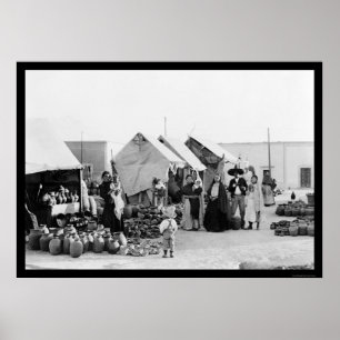 Affiches Veracruz, Mexico Pottery Market 1903