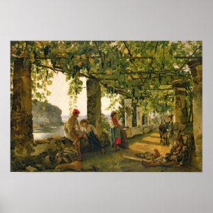 Affiches Verandah avec des vignes tordues, 1828