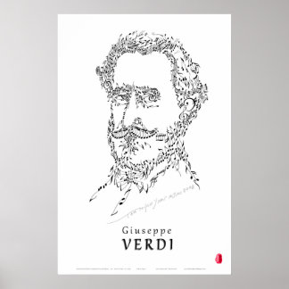 Affiches Verdi Face à la musique