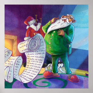 Affiches Vérifier deux fois Père Noël