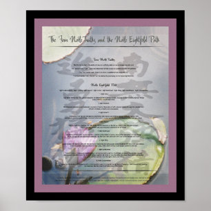 Affiches Vérités bouddhistes