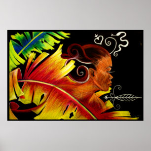 Affiches Verre flamme V