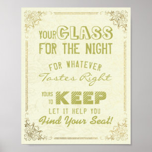 Affiches Verre mariage Pour La Nuit Trouvez Votre Siège