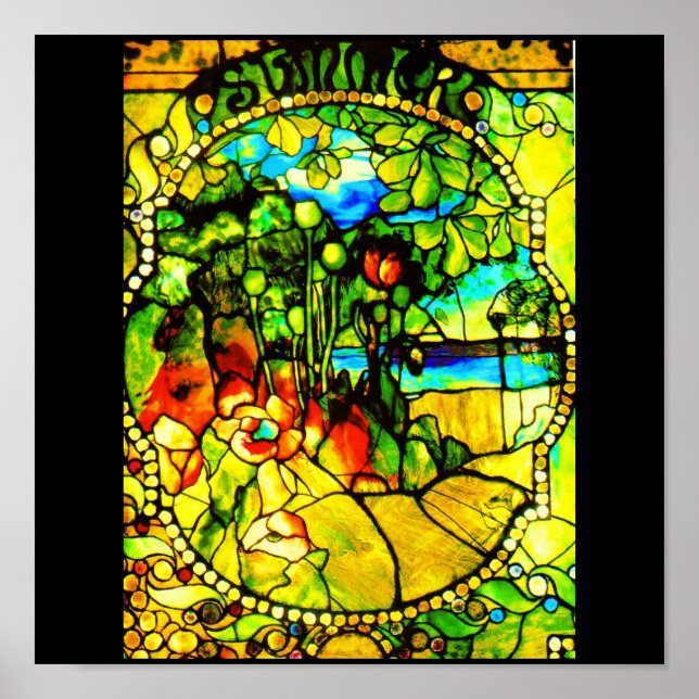 Affiches Verre-Poster-Vitraux-Tiffany 3 (Devant)