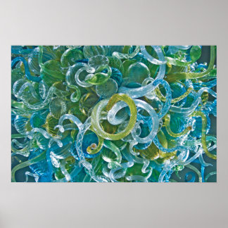 Affiches Verre turquoise