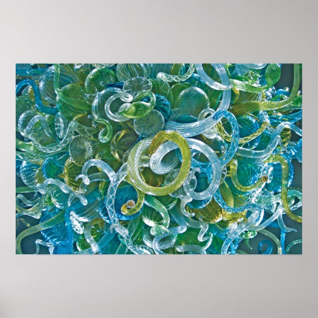 Affiches Verre turquoise (Devant)