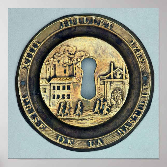 Affiches Verrouillage représentant le siège de la Bastille (Devant)