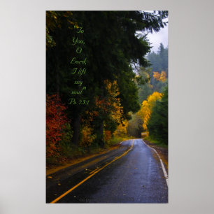 Affiches Vers de la splendeur w/Scripture de route de Dodge