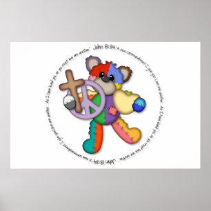 Affiches Vers John de bible 13" amour une une autre"