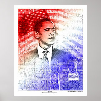Affiches Version Obama American Dream - Customisée
