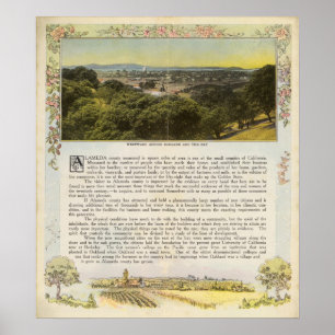 Affiches Verso le comté d'Alameda, Oakland et la baie