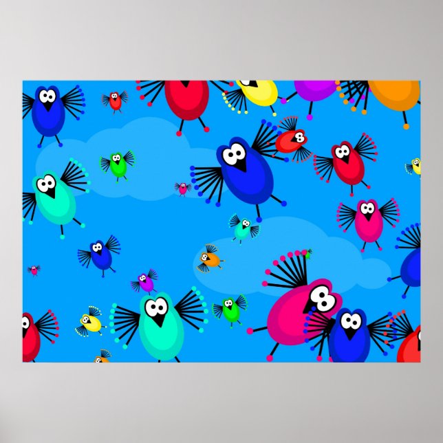 Affiches Vestiges d'oiseaux (Devant)