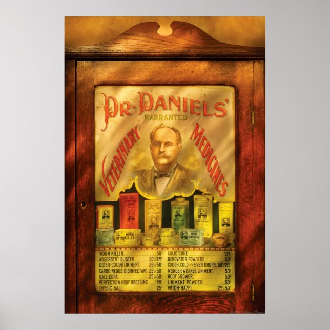 Affiches Vétérinaire - Dr Daniels, Médicaments vétérinaires (Devant)