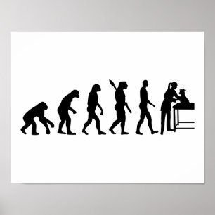 Affiches Vétérinaire féminine Evolution