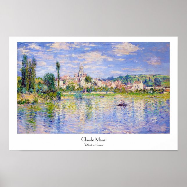 Affiches Vetheuil en Claude Monet d'été (Devant)