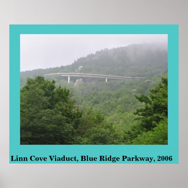 Affiches Viaduc de Linn Cove Blue Ridge Parkway (Devant)